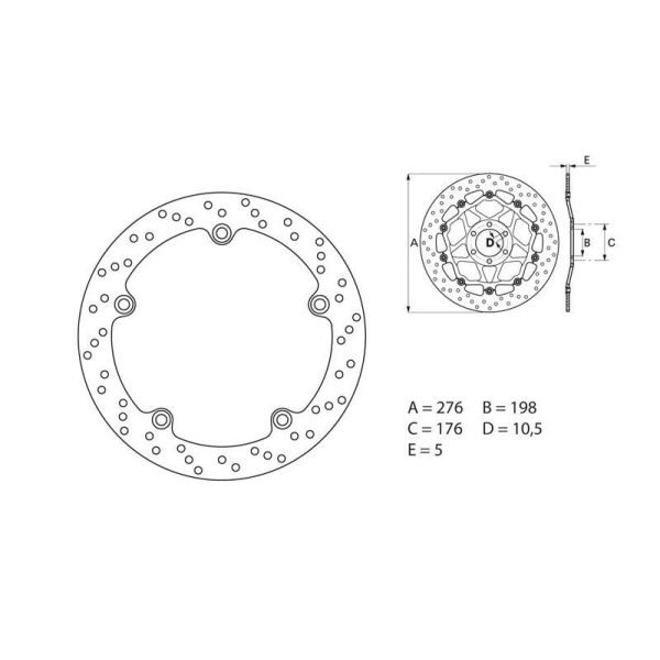 Disque de frein BREMBO 