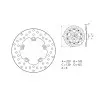 Disque de frein BREMBO Oro fixe - 68B407G6