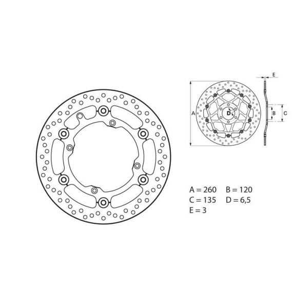 Disque de frein BREMBO 