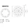 Disque de frein BREMBO Oro fixe - 68B407K3