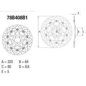 Disque de frein BREMBO