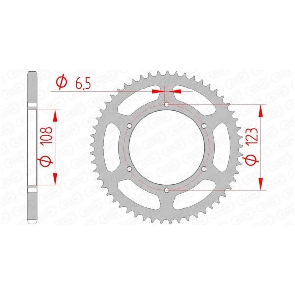 Couronne AFAM 52 dents 