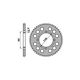 Couronne PBR acier standard 901 - 530