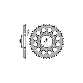 Couronne PBR acier standard 501 - 630