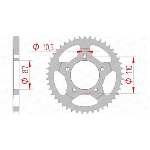 Couronne AFAM 45 dents 