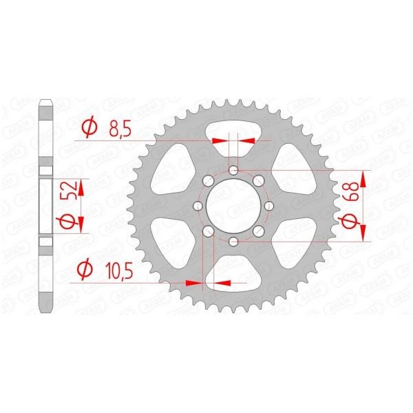 Couronne AFAM 38 dents 