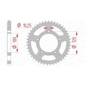 Couronne AFAM acier standard 35800 - 525
