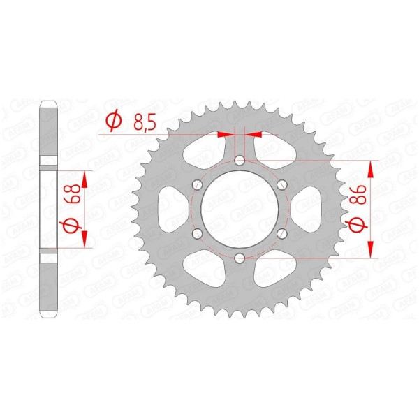 Couronne AFAM 42 dents 