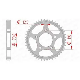 Couronne AFAM acier standard 86600 - 530