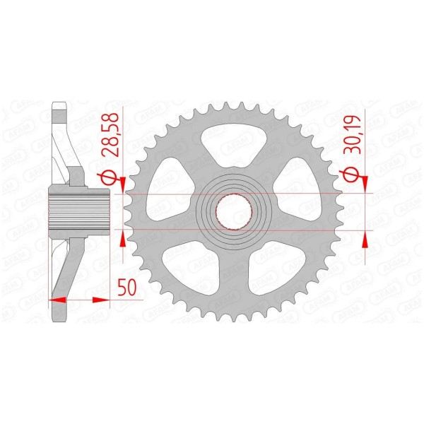 Couronne AFAM 44 dents 