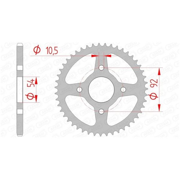 Couronne AFAM 47 dents 