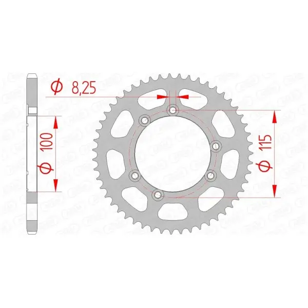 Couronne AFAM acier standard 92115 - 420