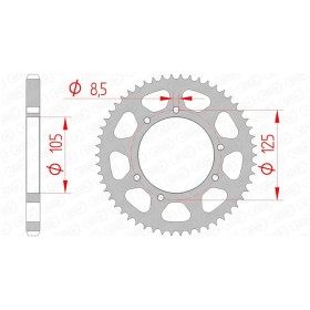 Couronne AFAM acier standard 47200 - 428