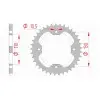 Couronne AFAM acier standard 16406 - 520