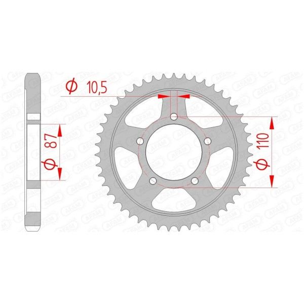 Couronne AFAM 43 dents 