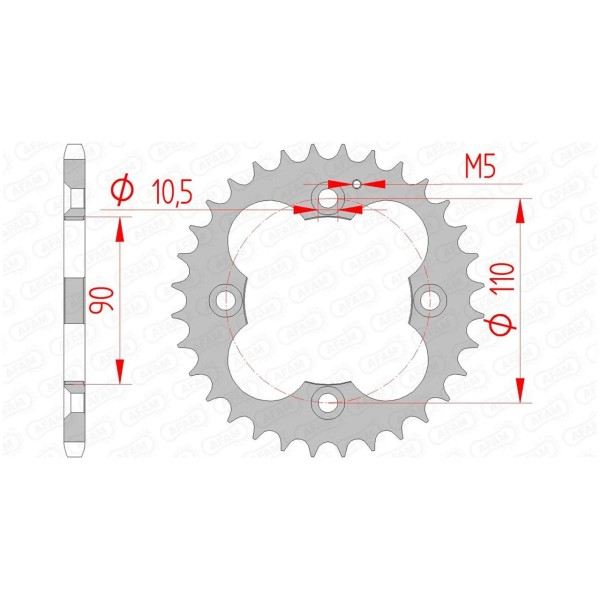 Couronne AFAM 32 dents 