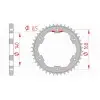 Couronne AFAM acier standard 92634 - 525
