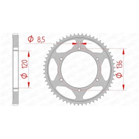 Couronne AFAM acier standard 12313 - 428