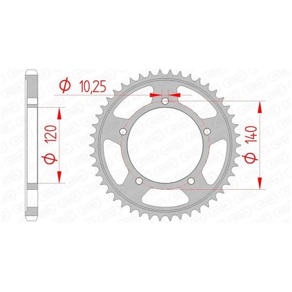 Couronne AFAM 45 dents 