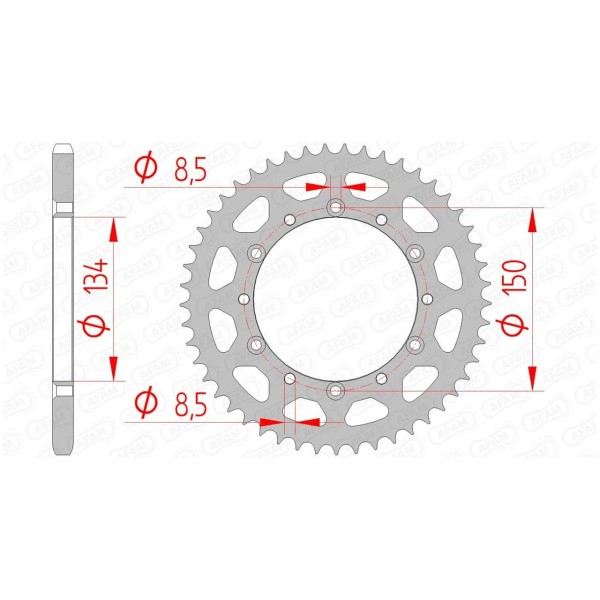 Couronne AFAM 47 dents 