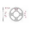 Couronne AFAM acier standard 12214 - 520