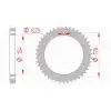 Couronne AFAM acier standard 10607 - 530
