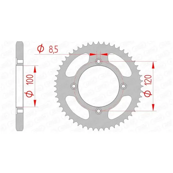 Couronne AFAM acier standard 38200 - 428