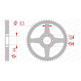 Couronne AFAM acier standard 12222 - 428