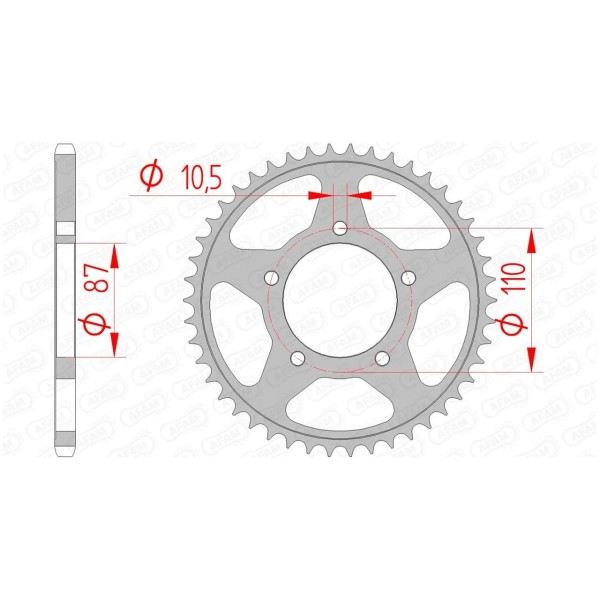 Couronne AFAM 46 dents 