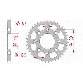 Couronne AFAM 43 dents 