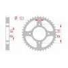 Couronne AFAM acier standard 10603 - 530