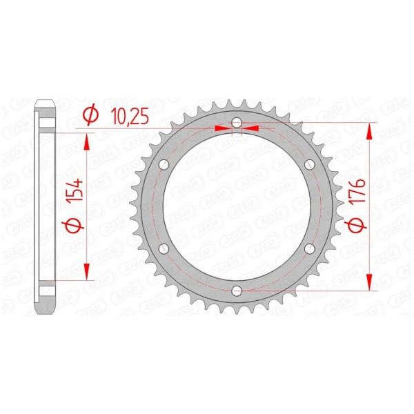 Couronne AFAM 43 dents 