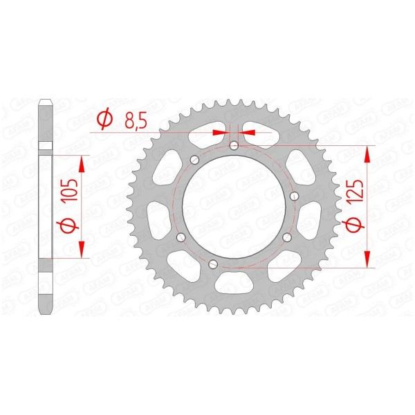 Couronne AFAM 53 dents 