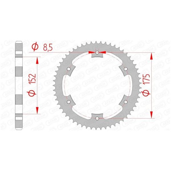 Couronne AFAM 53 dents 