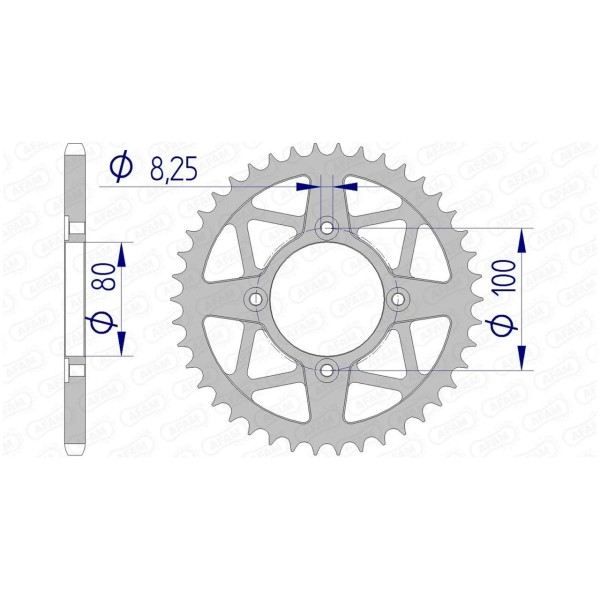 Couronne AFAM 43 dents 