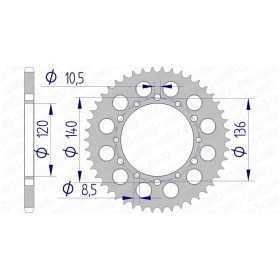 Couronne AFAM 44 dents 