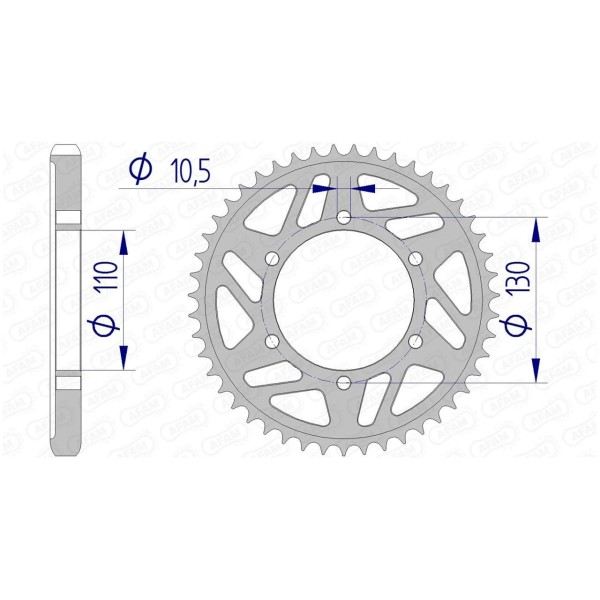 Couronne AFAM 44 dents 