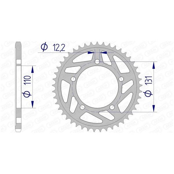 Couronne AFAM 43 dents 