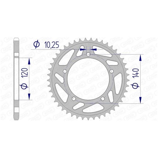 Couronne AFAM 49 dents 