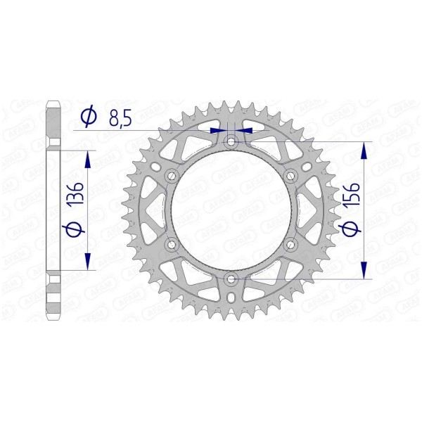 Couronne AFAM 52 dents 