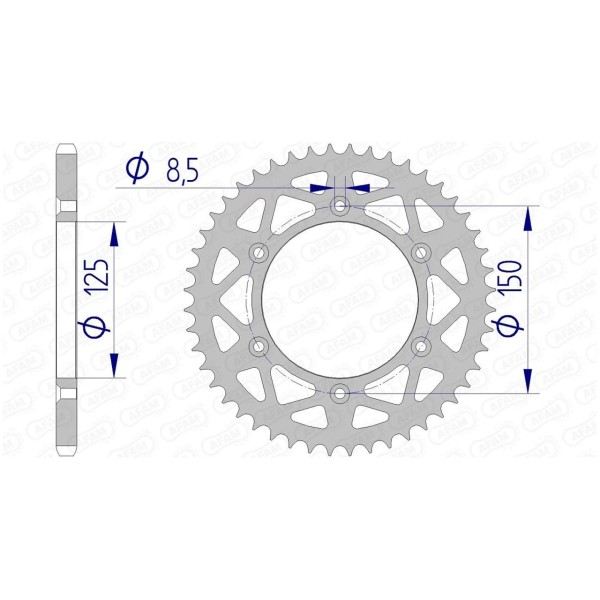 Couronne AFAM 52 dents 