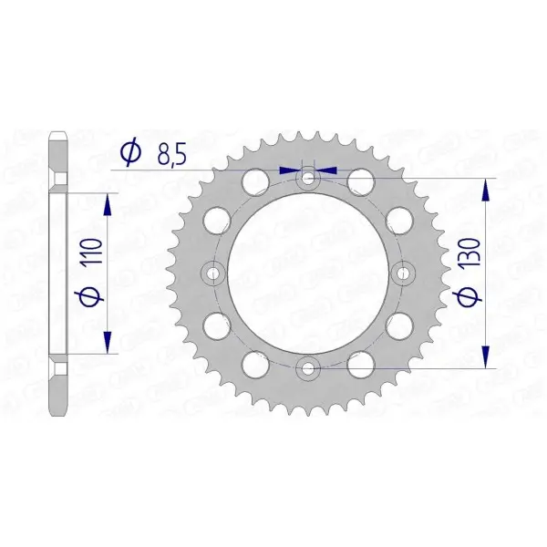 Couronne AFAM aluminium Ultra-Light 11104 - 420