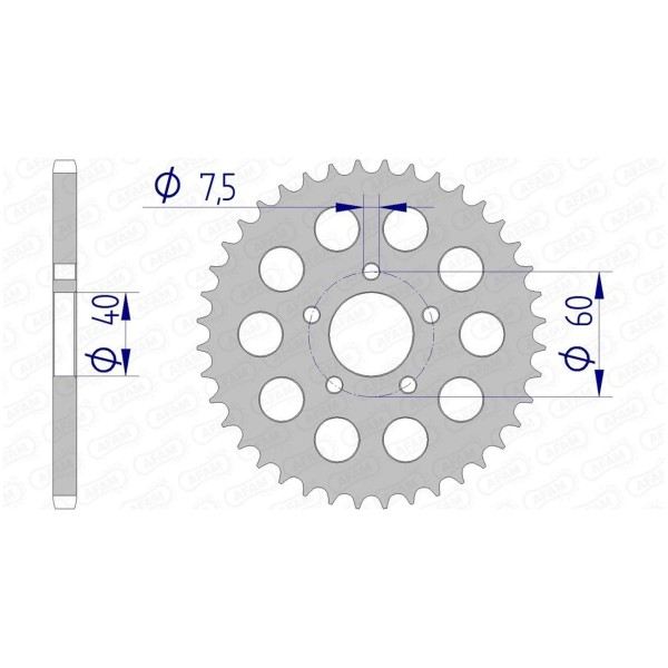 Couronne AFAM 40 dents 