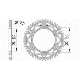 Couronne AFAM 52 dents 