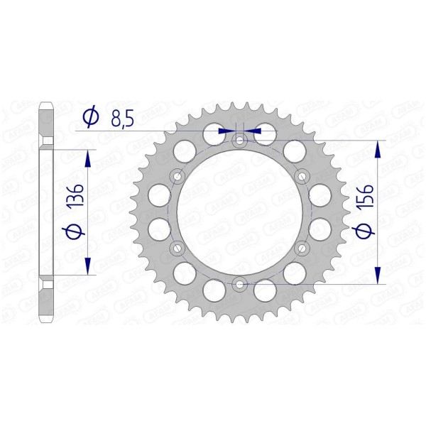 Couronne AFAM 45 dents 