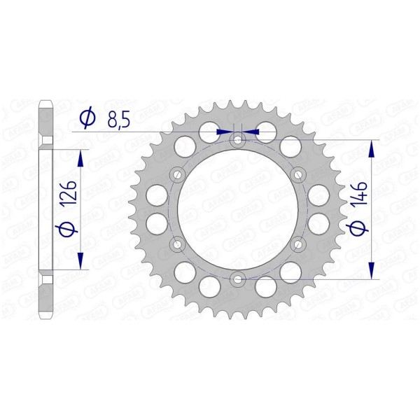 Couronne AFAM 45 dents 