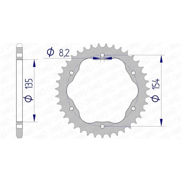 Couronne AFAM 39 dents 