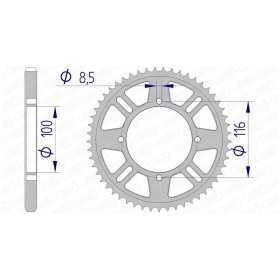 Couronne AFAM 50 dents 