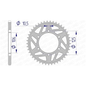 Couronne AFAM aluminium 87606 - 520