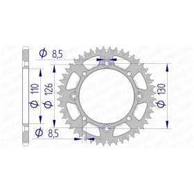 Couronne AFAM 47 dents 